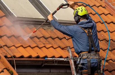 Démoussage et hydrofuge de toiture à Mégevette